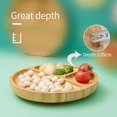 thumbnail image 5 of Mamimami Home Toddler Divided Bamboo Plate,Bowl & Spoon Set - 3PCs,Suction Plates and Bowls For Infant Feeding - BPA Free （3PCS）, 5 of 7