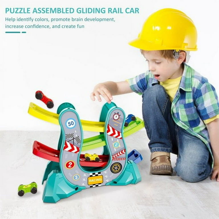 Glider Rail Car Toys, Kids Toys for Year Old Boys Girls ,Car