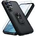 thumbnail image 1 of wonima11 VEGO for Galaxy S22 Ultra Case with Slide Camera Cover, Built-in 360° Rotate Ring Kickstand Magnetic Shockproof Cover Case for Samsung Galaxy S22 Ultra 5G 6.8 inch 2022 Armor Style - Black, 1 of 1