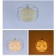 thumbnail image 3 of Lámpara de araña de hierro industrial con suspensión geométrica circular de estilo nórdico, lámpara blanca E27, lámpara retro para restaurante, bar y cafetería, 3 of 6