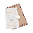 thumbnail image 3 of Quan Jewelry Bridesmaid Gifts Set, Interlocking Hearts Necklace for Bridesmaids and Card, Silver Tone, 16-in to 18-in, 3 of 6