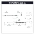thumbnail image 2 of Hickory Hardware Drawer Slide Collection 20" Drawer Slide, Bottom Mount - White, 2 of 6