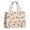 Beige Christmas Santa, variant on Large Capacity Tote Bag,Beige Christmas Santa Pattern Handbag Fashion Luxury Tote Bag,15.7"x13"x 5.1" Inches,Laptop Compatible