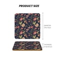 thumbnail image 5 of Xecao Flower for MDF Cork Coaster 4 Pcs,Drink Coasters,Suit for House Warming Gifts New Home ,Coffee Table Decor-Square, 5 of 7