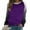 Purple3, variant on GigrtiJin Women Long Sleeved Gradient Sweatshirt Plus Size Round Neck Casual Pullover Top Fashion Going out Basic Blouse