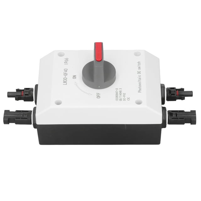 Interrupteur de Déconnexion DC, Isolant Photovoltaïque 1200V 32A Interrupteur Solaire pour Mise à Niveau RV