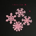 thumbnail image 5 of HINTRMENT 50Pcs Pink Plastic Snowflake Wall Stickers for Christmas Party Home Decor 1.18Inch, 5 of 8