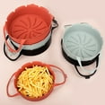 thumbnail image 2 of PENGXIANG Silicone Baking Pan with Double Handle Waterproof Non Sticky Fryers Oven Baking Tray Kitchen Cooking Accessories for Daily Use, 2 of 8