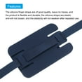 thumbnail image 3 of Uxcell Phone Grip Strap Wrist Strap Silicone Elastic Cord with Card Holder for Phone Case Midnight Blue 1Pcs, 3 of 5