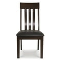 thumbnail image 2 of Signature Design by Ashley Haddigan Faux Leather Cushioned Rake Back Dining Chair, Set of 2, Dark Brown, 2 of 6