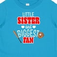 thumbnail image 4 of Inktastic Little Sister and Biggest Fan Baseball Glove and Bat Girls Baby T-Shirt, 4 of 5