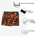 thumbnail image 3 of Yiaed Warm Plants and Mushrooms Print Men's Soft Cotton Boxer Shorts Breathable Boxers Underwear Moisture-Wicking Underwear Stretch Boxer Briefs for Man-Small, 3 of 5