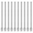 thumbnail image 1 of Uxcell 10 Pcs Aiguilles de Distribution en Acier Inoxydable 8G, Tube d'Aiguille de Colle 4 Pouces Embout Émoussé, 1 of 7