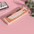 thumbnail image 1 of TIMIFIS Bluetooth Keyboard 3 Modes 66% Mechanical Gaming Keyboard 69 Mini RGB Red Switch P/BT Keycaps Type-C Keyboard Colour Blocking For Gaming And Working - Summer, 1 of 7