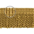 thumbnail image 2 of 3" (7.5cm) Basic Trim Solid Collection Satiny Bullion Fringe Trim # BFS3,, Antique Gold #C4 (Dark Yellow Gold) 7 Yards (21 ft/6m), 2 of 2