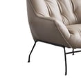 thumbnail image 6 of ACME Furniture Zusa Upholstered Leather Accent Chair and Ottoman in Khaki, 6 of 10