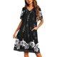 thumbnail image 3 of Ekouaer Womens House Dress Floral Print Nightgown with Pockets Mumu Dress, 3 of 5