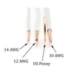 thumbnail image 4 of Cable THE CIMPLE CO de cobre sólido 10 AWG THHN/THWN, 3 m, blanco, 4 of 9