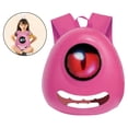 thumbnail image 4 of Mochila escolar jinwen con pantalla LED a todo color impermeable y ligera con conexión BT rojo, 4 of 7