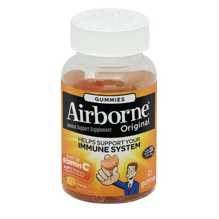 Airborne La vitamine C gélifiés, Orange, 21 Ct