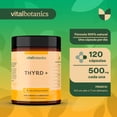 thumbnail image 4 of VitalBotanics | Thyroid Support | Suplemento para la Tiroides con Yodo + Ginseng + Zinc + Selenio + Magnesio con 120 capsulas [6 meses]  | Suplemento Multivitamínico para Hombre y Mujer. VITALBOTANICS THYR_SUP_120, 4 of 7