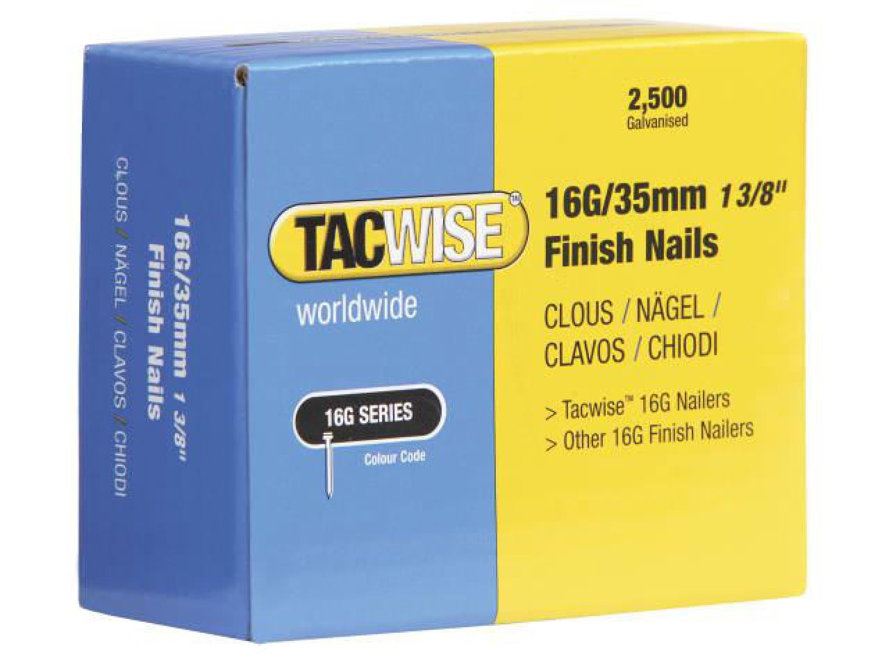 Tacwise 16g Ranger Finish Nails 40mm 2500 
