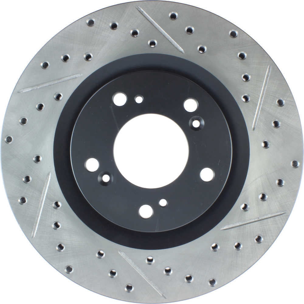 StopTech 00-09 S2000 Slotted & Drilled Left Front Rotor