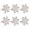 silver-pearl, variant on Pack of 6 Exquisite Napkin Rings Pearls Napkins Holder Snowflake Napkin Buckles for Home Dining and Parties