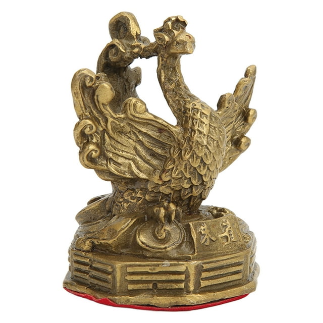 Estatua de Phoenix, Estatua de Phoenix de latón Buen Brillo para la decoración del Hogar para la exposición de recolecciónica para regalos