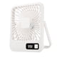 thumbnail image 5 of Ventilador de escritorio pequeño USB con velocidad ajustable, portátil, silencioso, para verano Blanco, 5 of 9