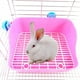 thumbnail image 3 of Caja de arena para hámster, conejo y mascota, bandeja de entrenamiento para orinar en interiores para mascotas pequeñas Rosa, 3 of 9