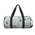 thumbnail image 2 of Haiem Goose and Doodle Flowers Pattern Gym Bag for Women Men, Waterproof Travel Duffel Bags, Personal Item Travel Bag Weekender Bag with Shoes Compartment & Wet Pocket, 2 of 8