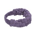 thumbnail image 3 of Unique Bargains 1 Pc Headband Wide Elastic Texture Hairband for Women Purple, 3 of 5