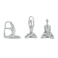 thumbnail image 2 of Tongina 3 Pieces Yoga Women Statue Nordic Yoga Figurine Resin Craft Sculpture Ornament for Living Room Indoor Cabinet Desk Decoration, 2 of 8