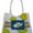 White Fish - 01, variant on Retro Print Water Resistant Canvas Beach Tote Bag 18" X 13" X 4" Lime White Flower - 06