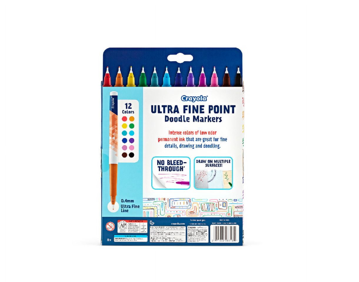 Crayola Fine Point Doodle Markers - Assorted, 12 pk - Harris Teeter