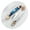 White W Blue Tracer, variant on Vertical Lifeline Assembly - 100FT Rope Harness Safety Lanyard with Rope Grab - Fall Protection Kit