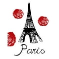 thumbnail image 2 of Lewis, Sheldon 12x14 Gold Ornate Wood Framed with Double Matting Museum Art Print Titled - Red Paris, 2 of 4