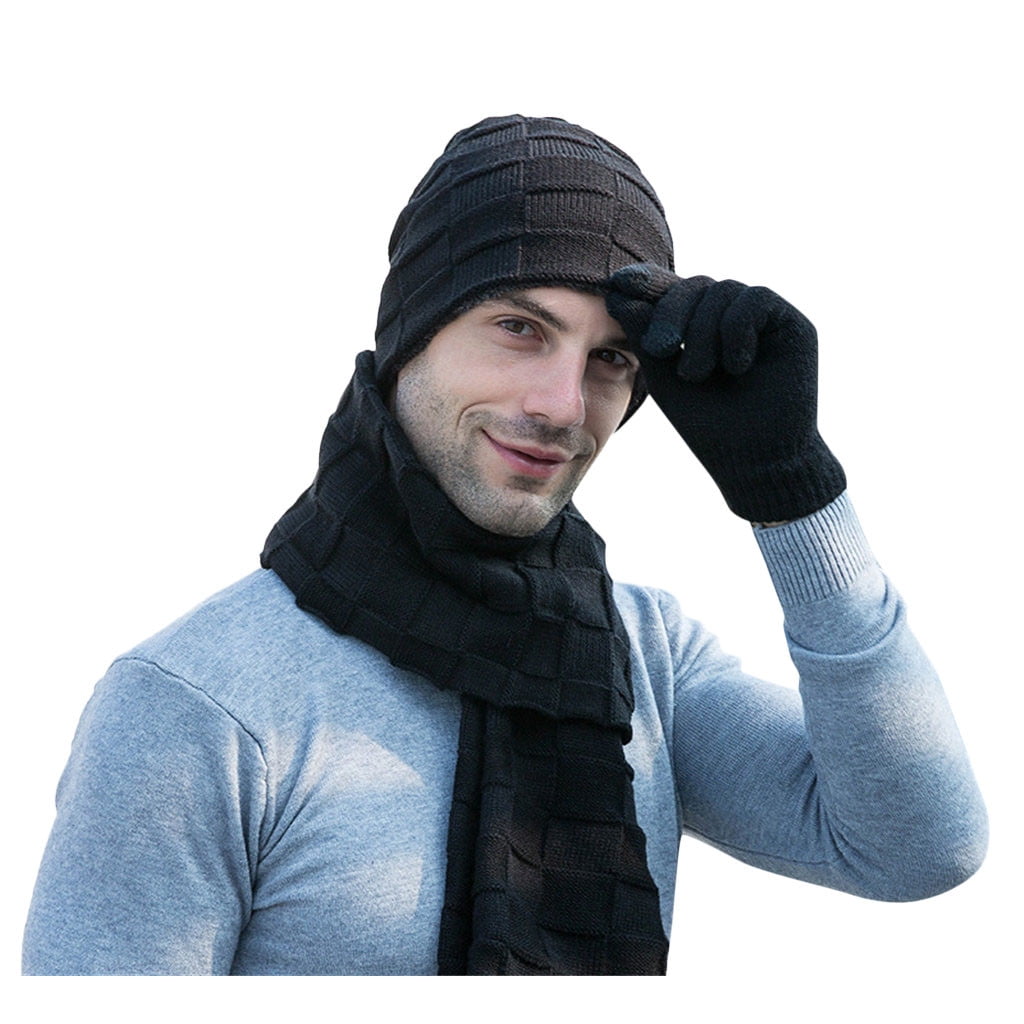 hat scarf and gloves mens