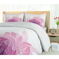 thumbnail image 5 of Ambesonne Floral Duvet Cover Sets, Fantasy World Feminine Style, 2-King, Fuchsia White, 5 of 7