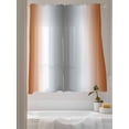 thumbnail image 3 of Sheer Curtains 63 Inch Length 2 Panels Set for Bedroom, Orange Grey Semi Sheer Curtains for Windows, Gray Farmhouse Modern Rustic Voile Window Treatments Rod Pocket Curtain, 3 of 7
