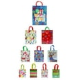 thumbnail image 2 of Fifth Ave Kraft Christmas Hologram Gift Bags with Ribbon Handles, Assorted Sizes, 10 Pack, 2 of 11
