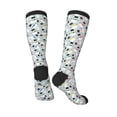 thumbnail image 5 of Lsque Colorful Hat Snowman Printed Crew Socks Men's Women's LightWeight Thin Casual Calf Socks ,Knee High Socks,Cotton Socks, 5 of 9
