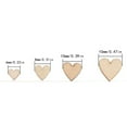 thumbnail image 2 of Tyeign 200-Pack Wooden Hearts & Stars Craft Chips, Unpainted Diy Wood Cutouts for Card Making, Wedding & Holiday Decor, Smooth Surface for Paint & Markers, 200X Decorative Wood Chips, 2 of 8