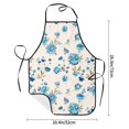 thumbnail image 2 of Pofeuu Rose Flowers Print Aprons with Pockets, Cute Aprons for Kitchen, Cooking, Server, Barber, Chef Apron, 2 of 7
