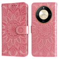 thumbnail image 3 of Funda tipo cartera GANGXUN para Honor X50 , diseño girasol, cuero PU, soporte, cierre magnético, tarjetero, 3 of 5