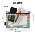 thumbnail image 3 of Watermelon and Daisy 2 Pack Pencil Pouch for 3 Ring Binder Smooth Zipper Folders with Pockets Clear Window Pencil Case, 3 of 6