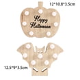 thumbnail image 2 of Iluminación de mesa de madera de Halloween, paquete de 2 decoraciones de mesa de Halloween MFZFUKR CPB-SSW196-1, 2 of 5