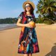 thumbnail image 4 of Disketp Rock Skull Singer para Vestido de Manga Corta para Mujeres, Vestidos de Verano para Mujeres, Casual y Holgado para la Playa, 4 of 6