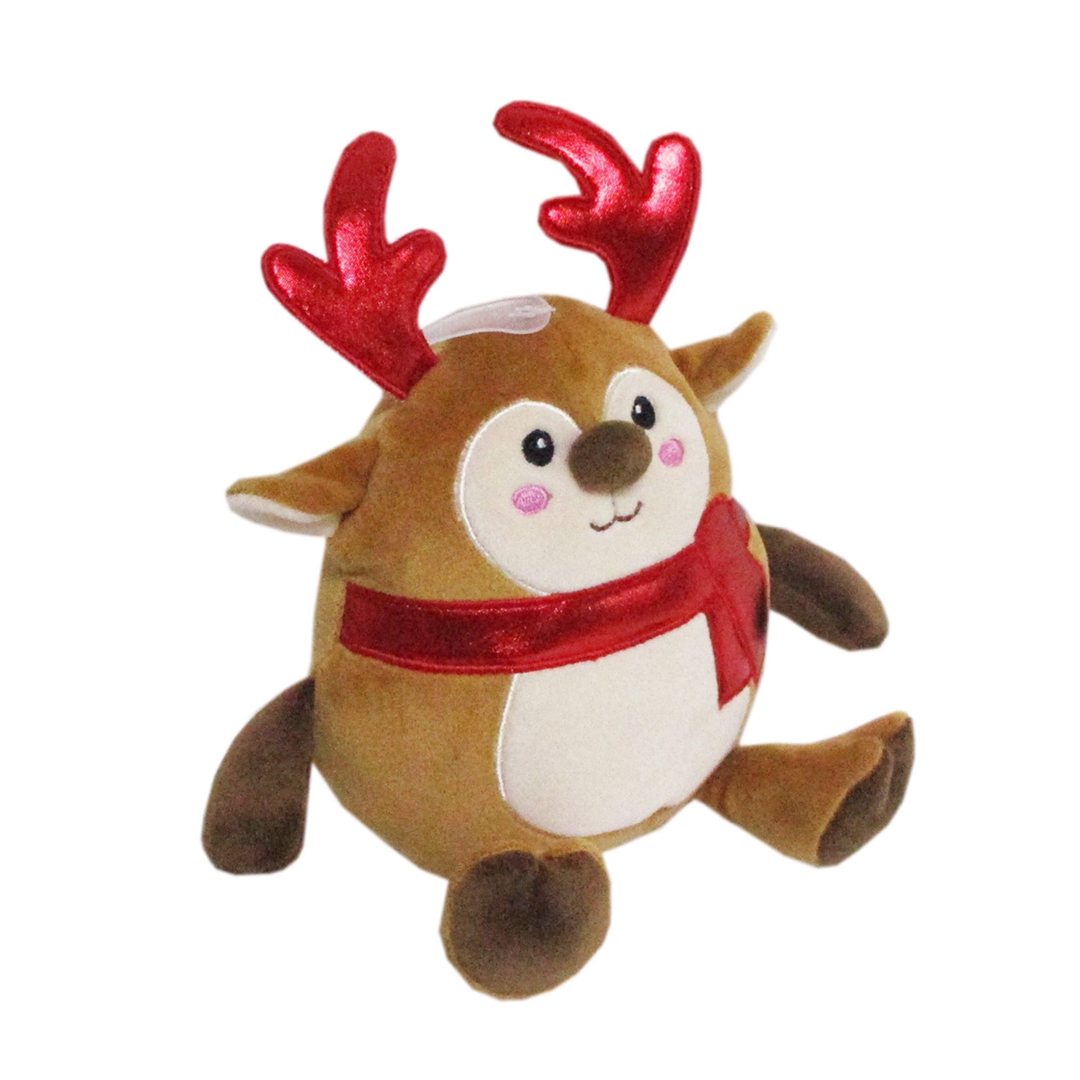Round Reindeer Plush, by Holiday Time